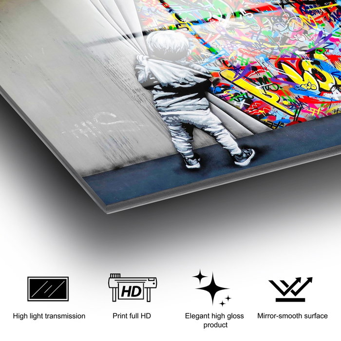 Wallity Pintura Decorativa de Vidrio Templado 70 x 100 cm Multicolor Wallity Pintura Decorativa de Vidrio Templado 70 x 100 cm Multicolor